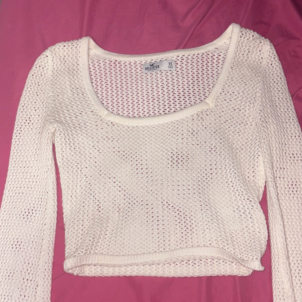 Hollister Off-White Knit Top
